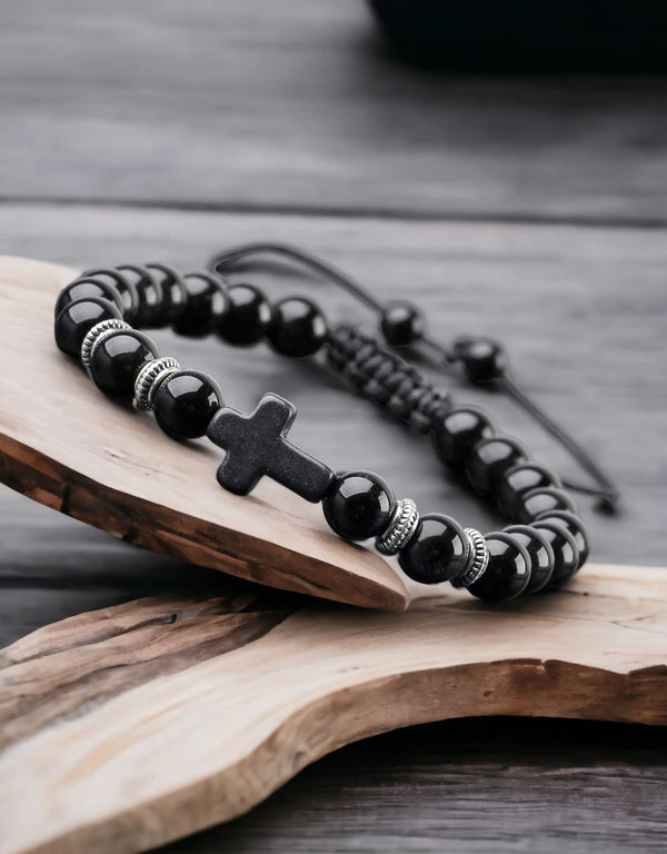 Mens Cross Bracelet